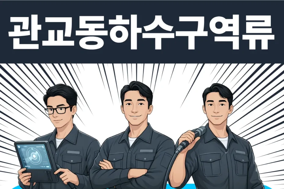 관교동하수구역류