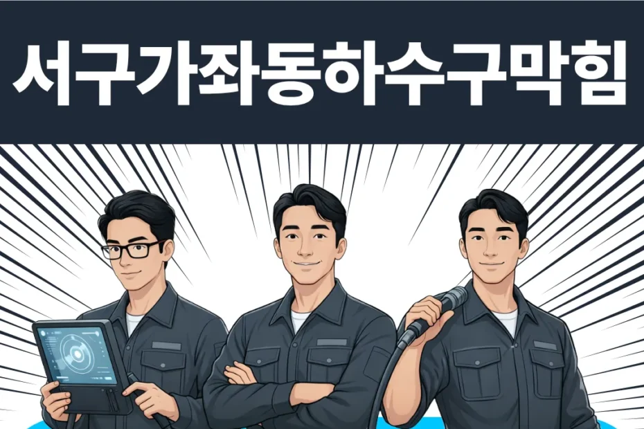 서구가좌동하수구막힘