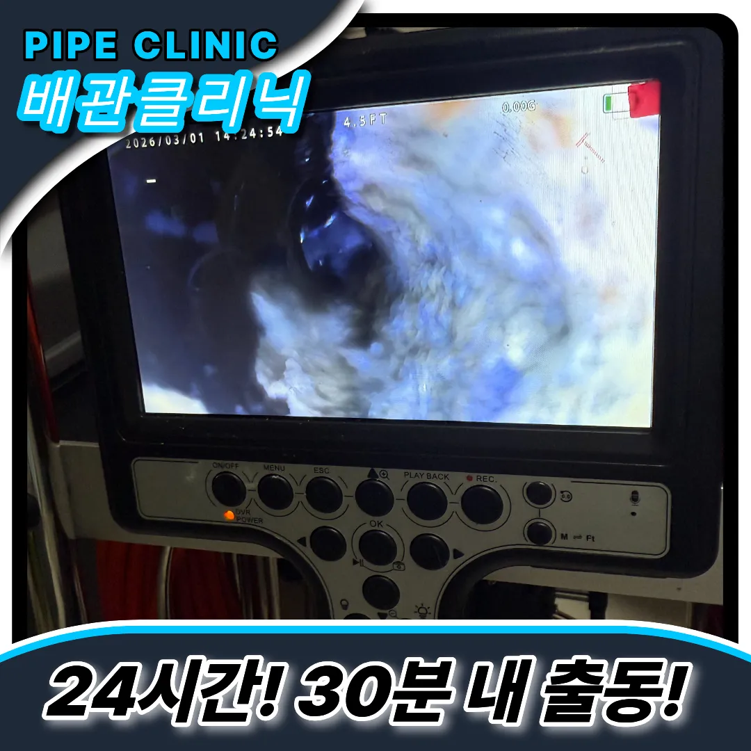 단원구고잔동하수구막힘