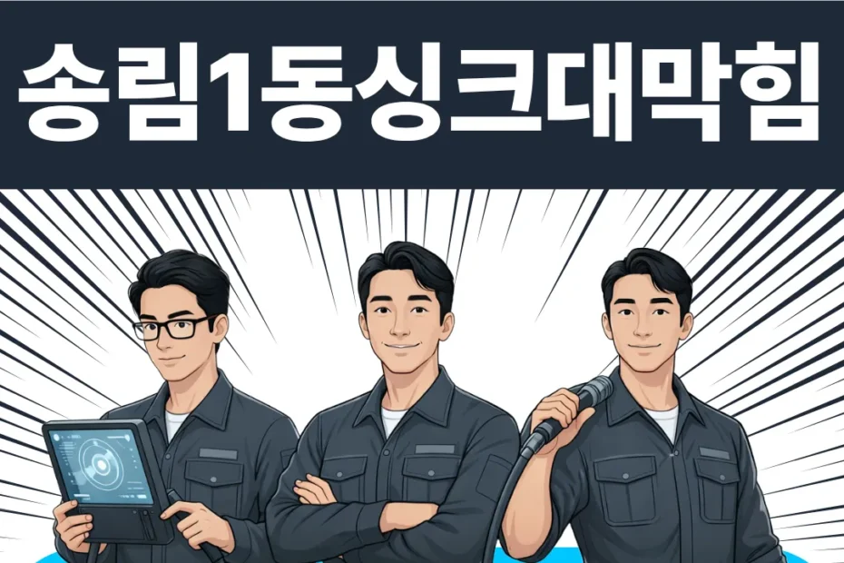송림1동싱크대막힘