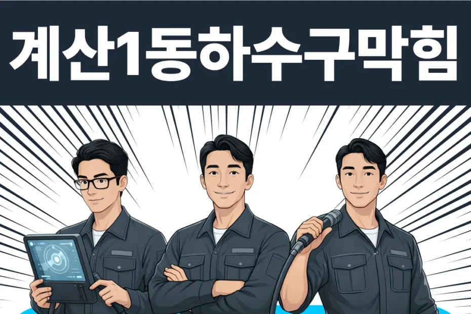 계산1동하수구막힘