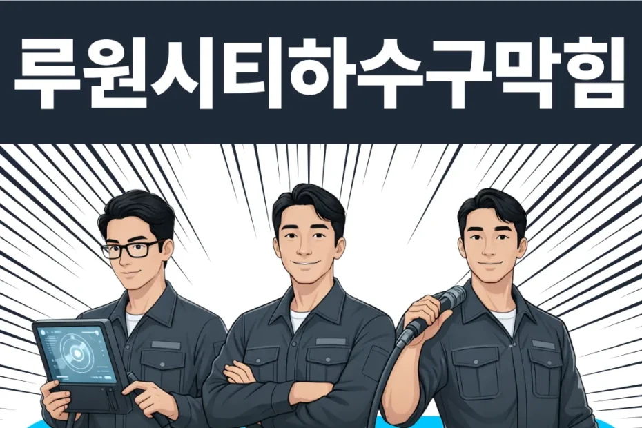 루원시티하수구막힘