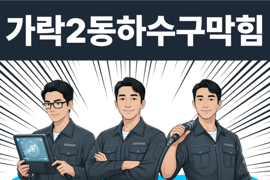 가락2동하수구막힘