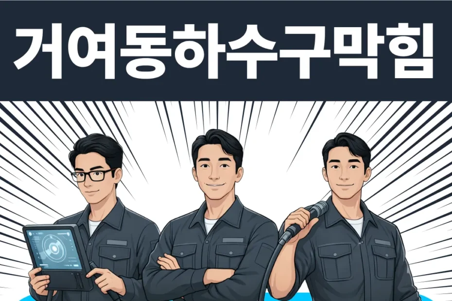 거여동하수구막힘