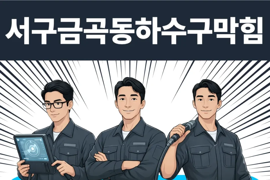서구금곡동하수구막힘