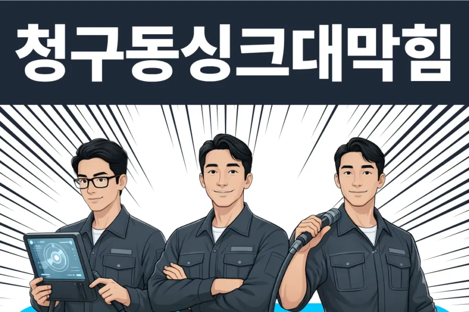 청구동싱크대막힘