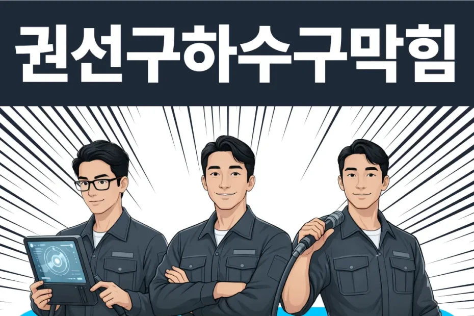 권선구하수구막힘