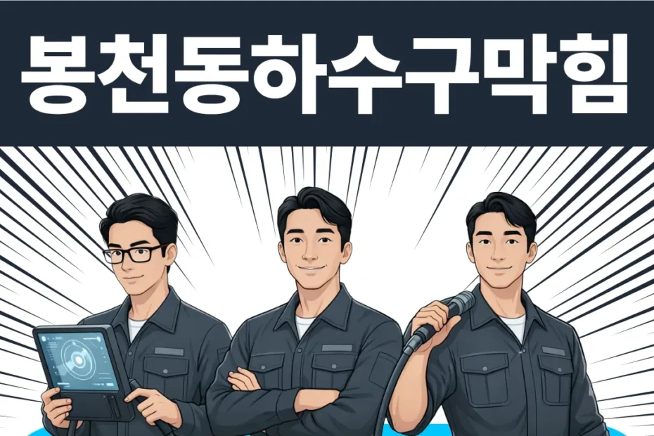 봉천동하수구막힘