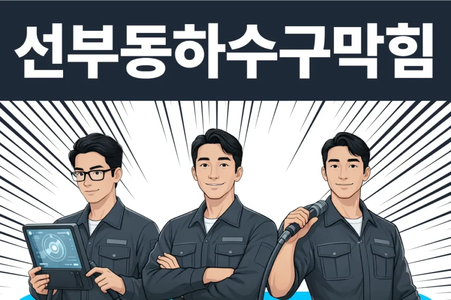 선부동하수구막힘