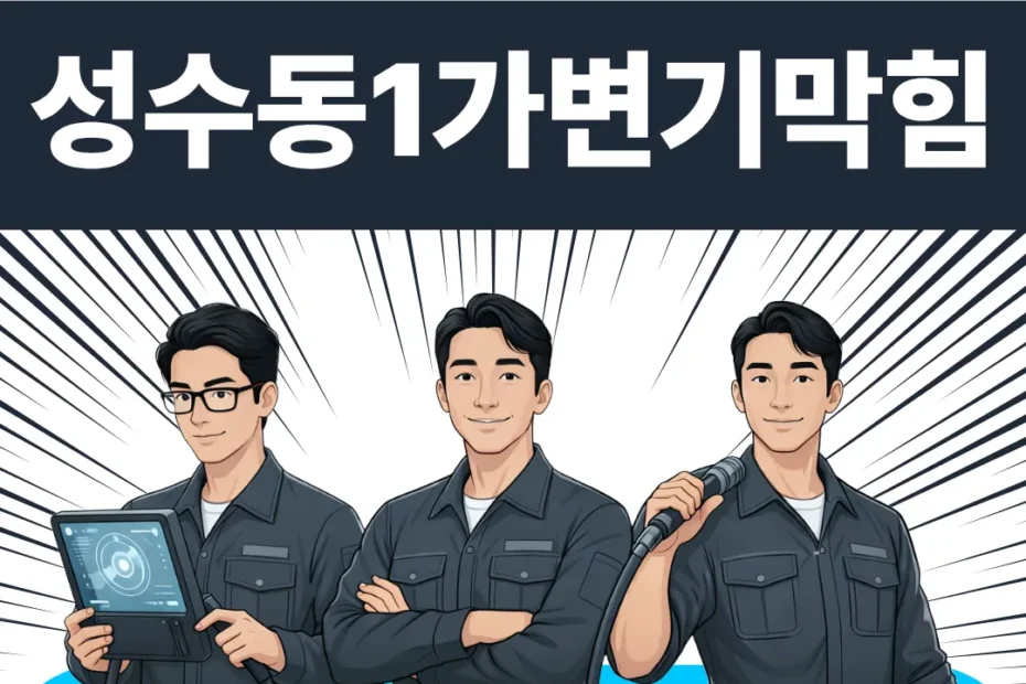 성수동1가변기막힘