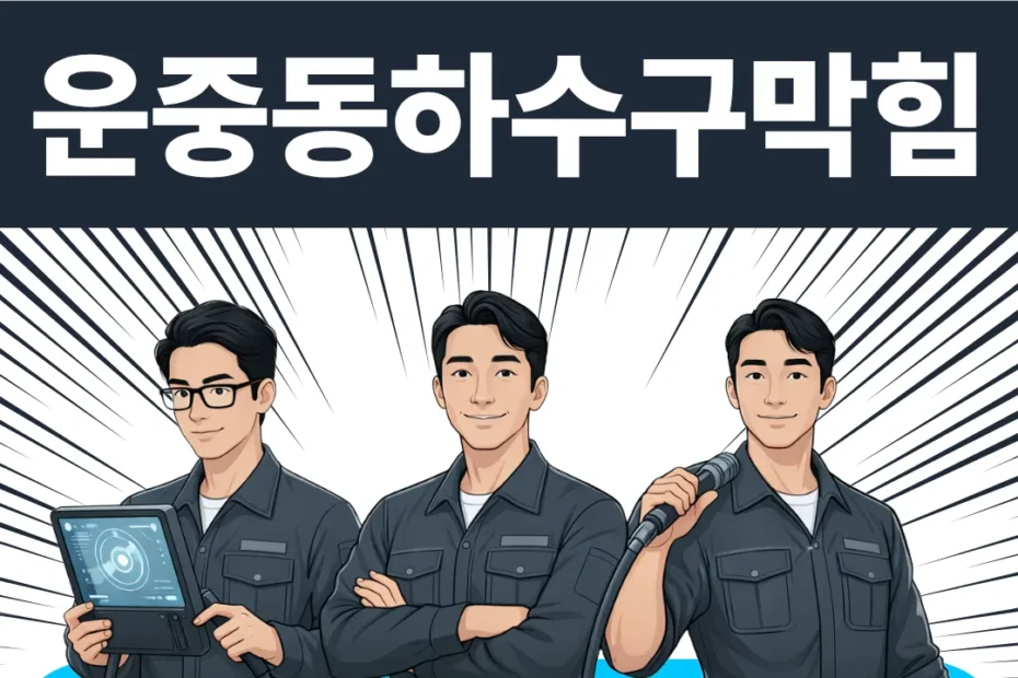 운중동하수구막힘