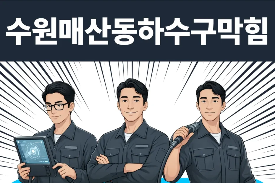 수원매산동하수구막힘