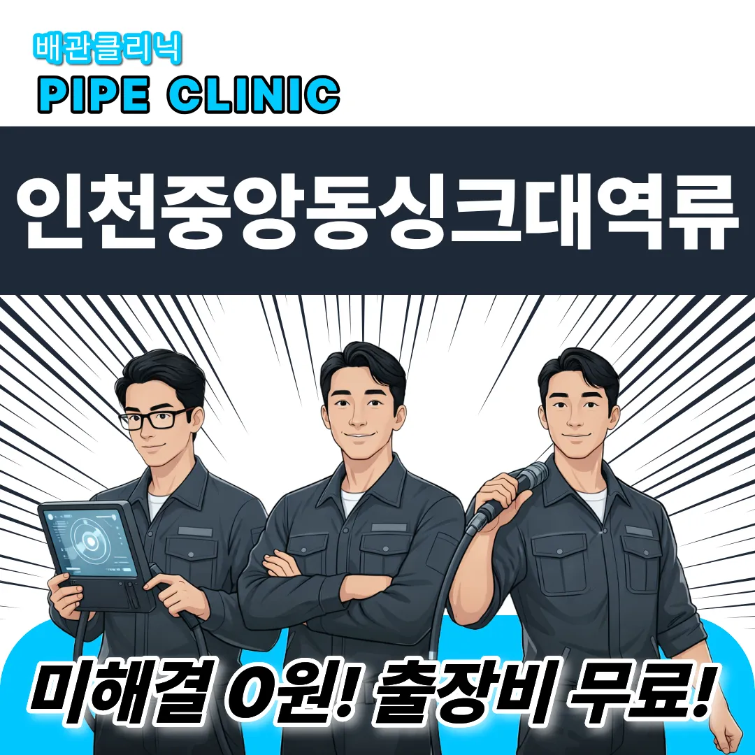 인천중앙동싱크대역류