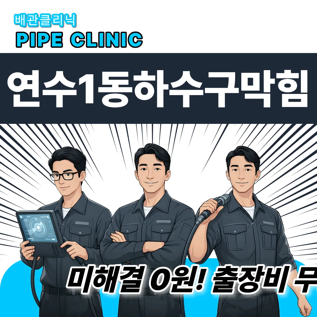 연수1동하수구막힘