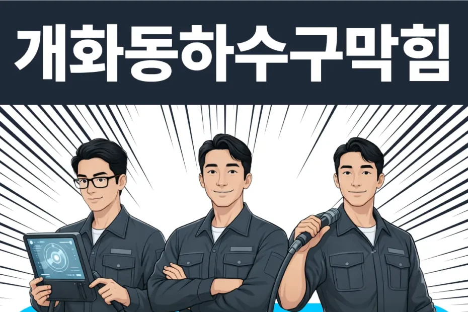 개화동하수구막힘