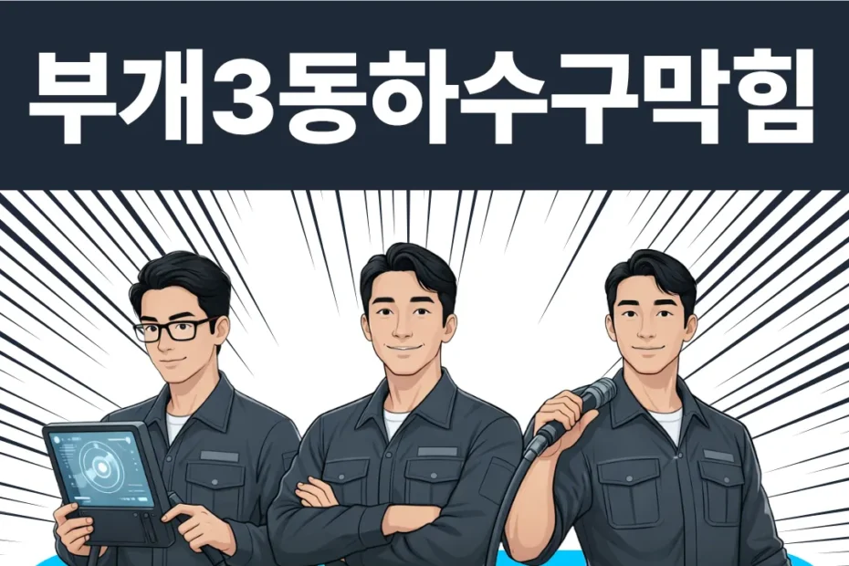 부개3동하수구막힘
