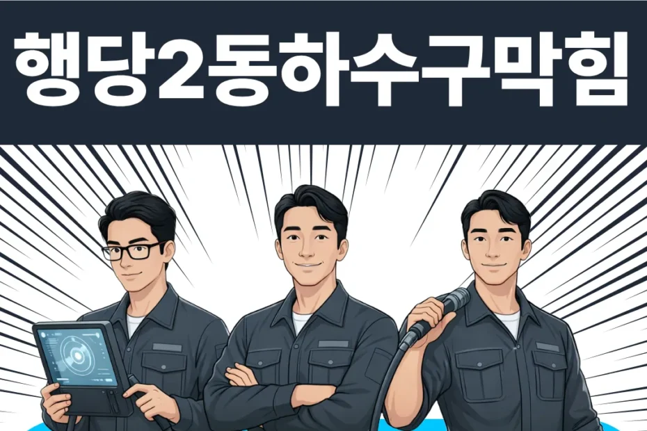 행당2동하수구막힘