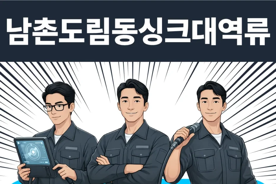남촌도림동싱크대역류