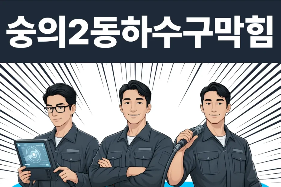 숭의2동하수구막힘