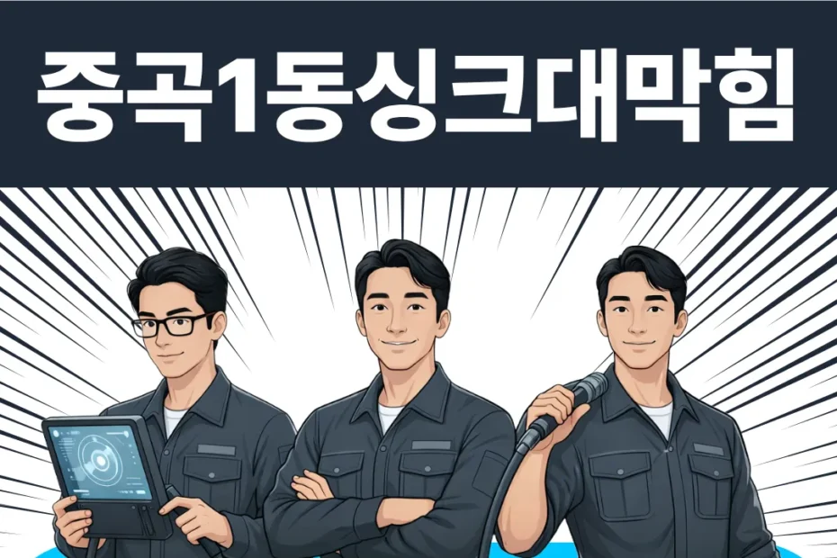 중곡1동싱크대막힘