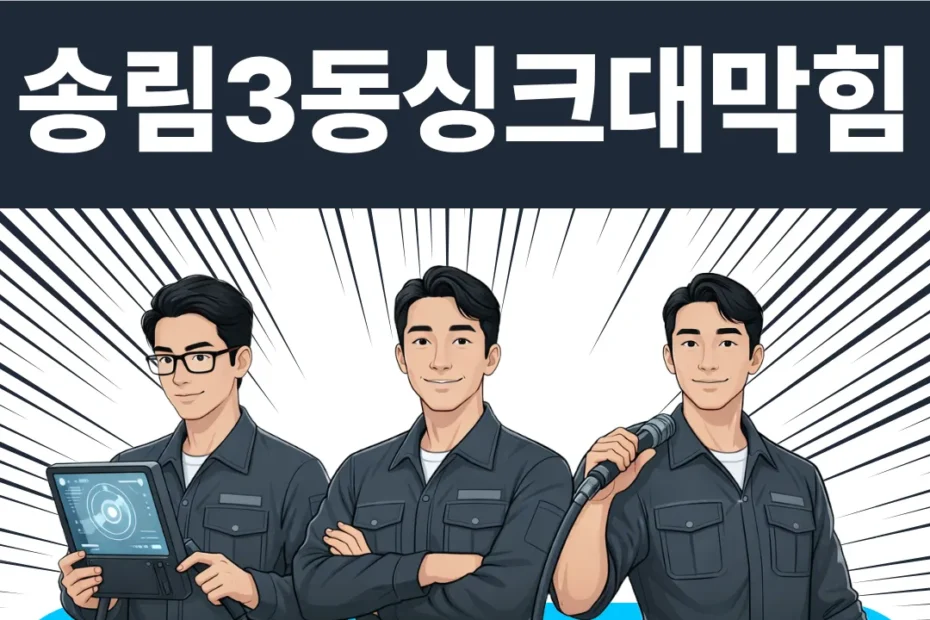 송림3동싱크대막힘