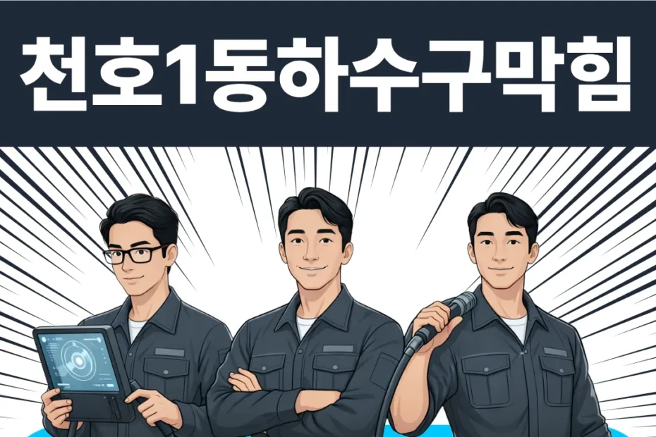 천호1동하수구막힘