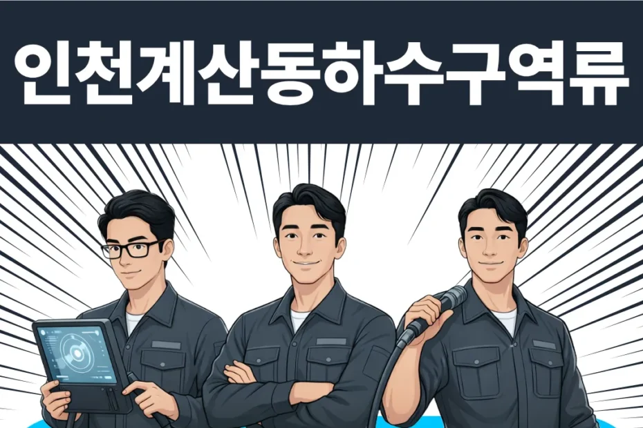 인천 계산동 하수구역류