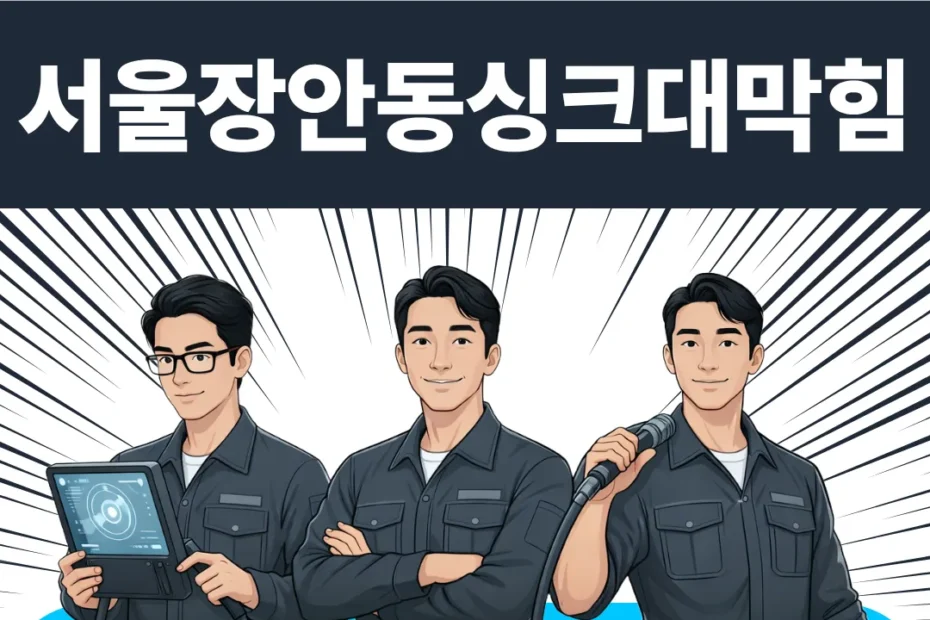 서울 장안동 싱크대막힘