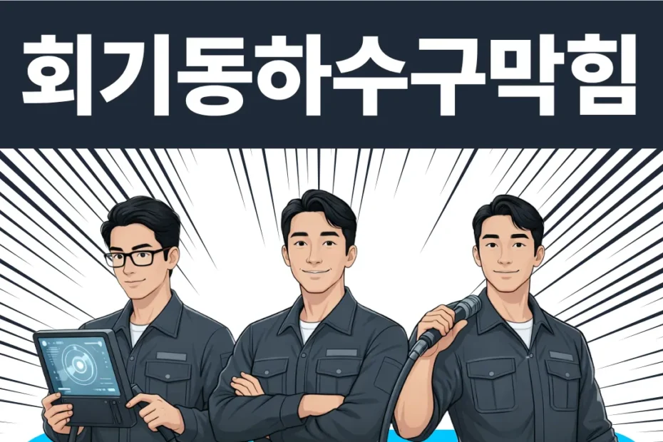 회기동 하수구막힘