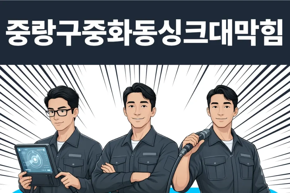 중랑구 중화동 싱크대막힘
