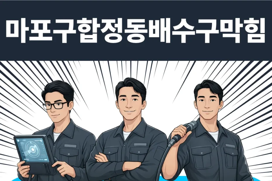 마포구 합정동 배수구막힘