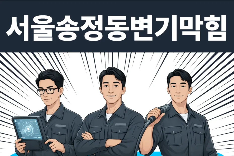 서울 송정동 변기막힘