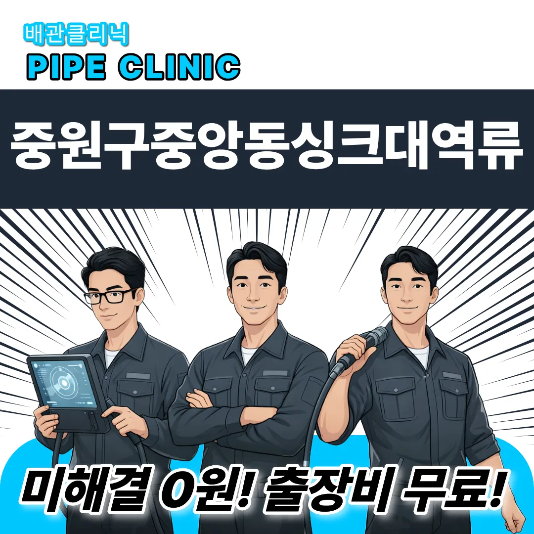 중원구 중앙동 싱크대역류