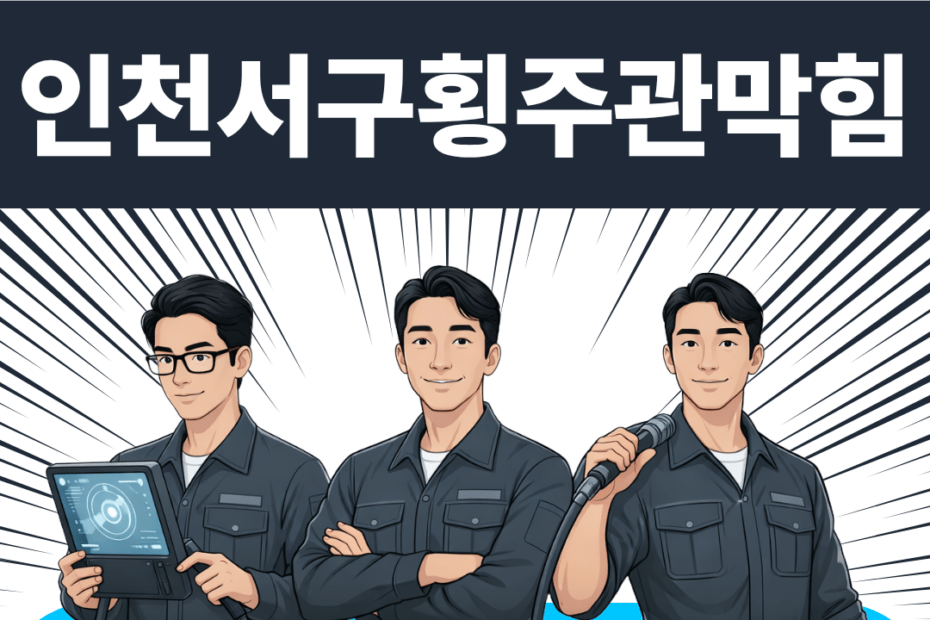 인천 서구 횡주관막힘