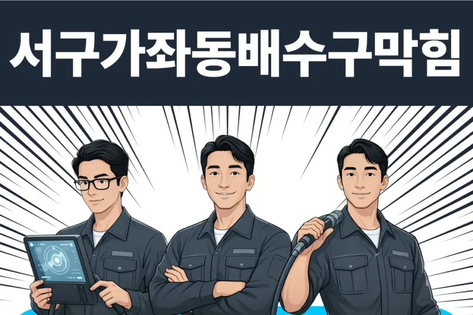 서구 가좌동 배수구막힘
