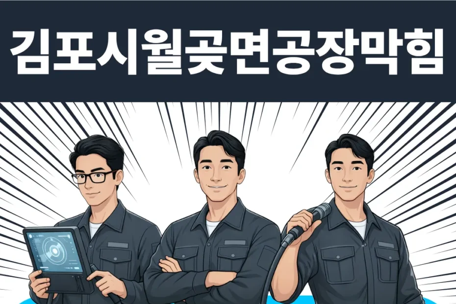 김포시 월곶면 공장막힘