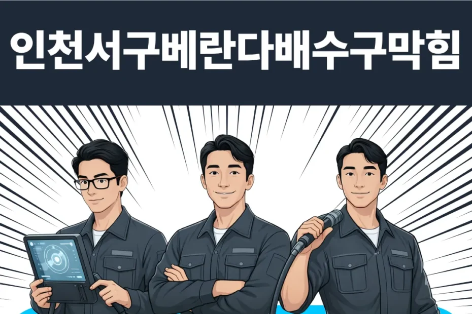 인천 서구 베란다배수구막힘