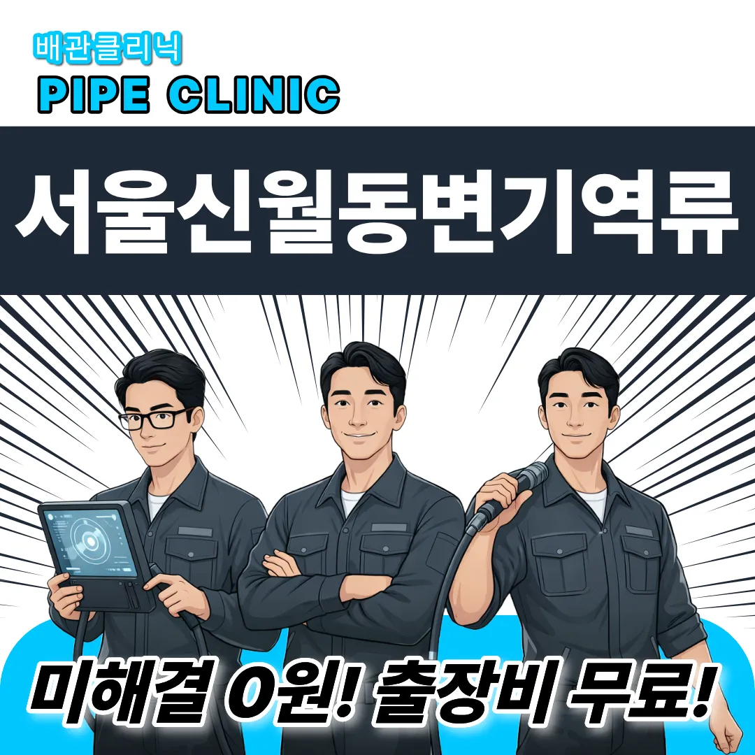 서울 신월동 변기역류
