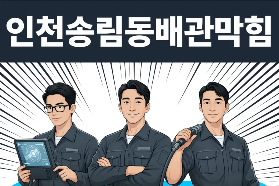 인천 송림동 배관막힘