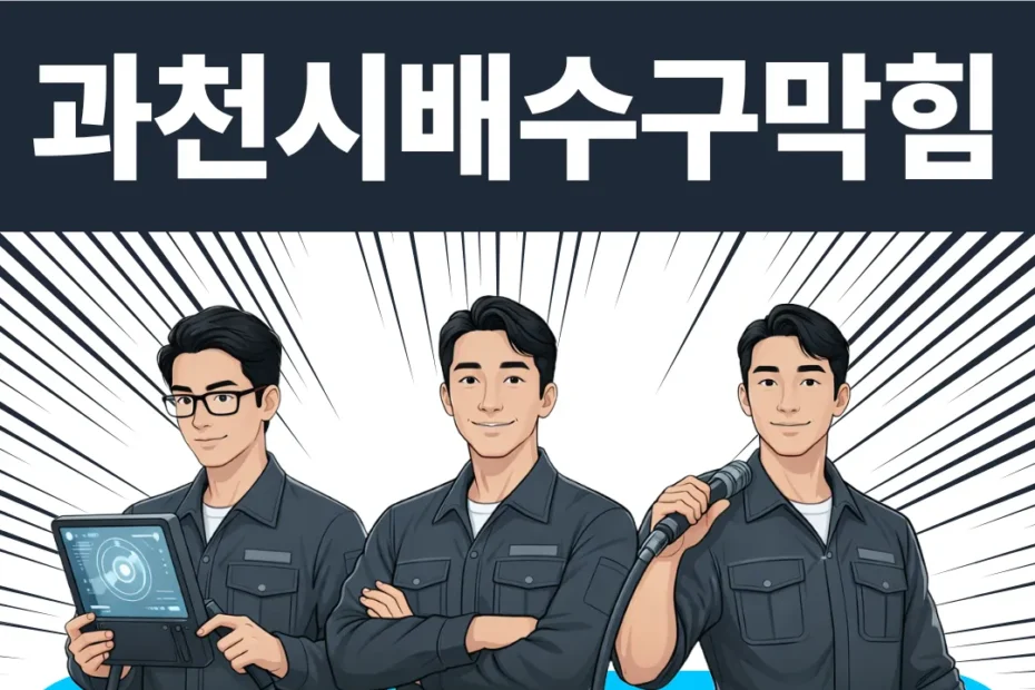 과천시 배수구막힘