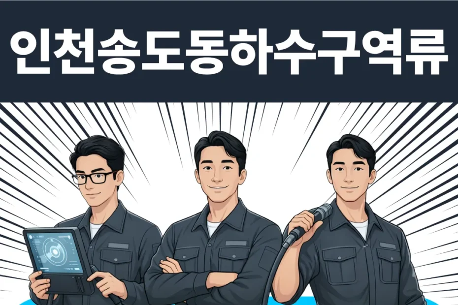 인천 송도동 하수구역류