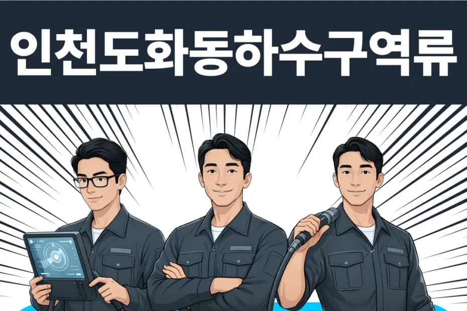 인천 도화동 하수구역류
