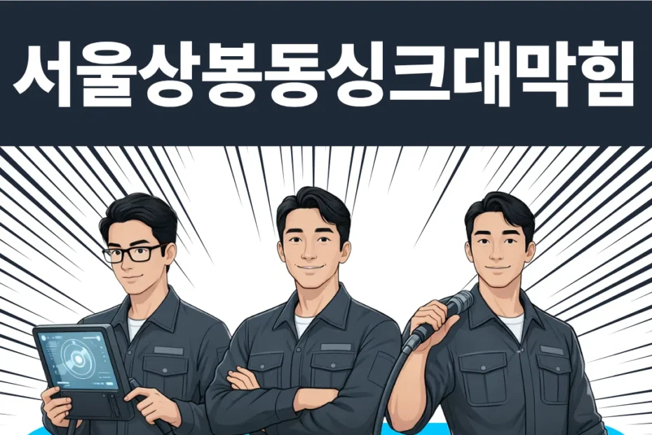 서울 상봉동 싱크대막힘