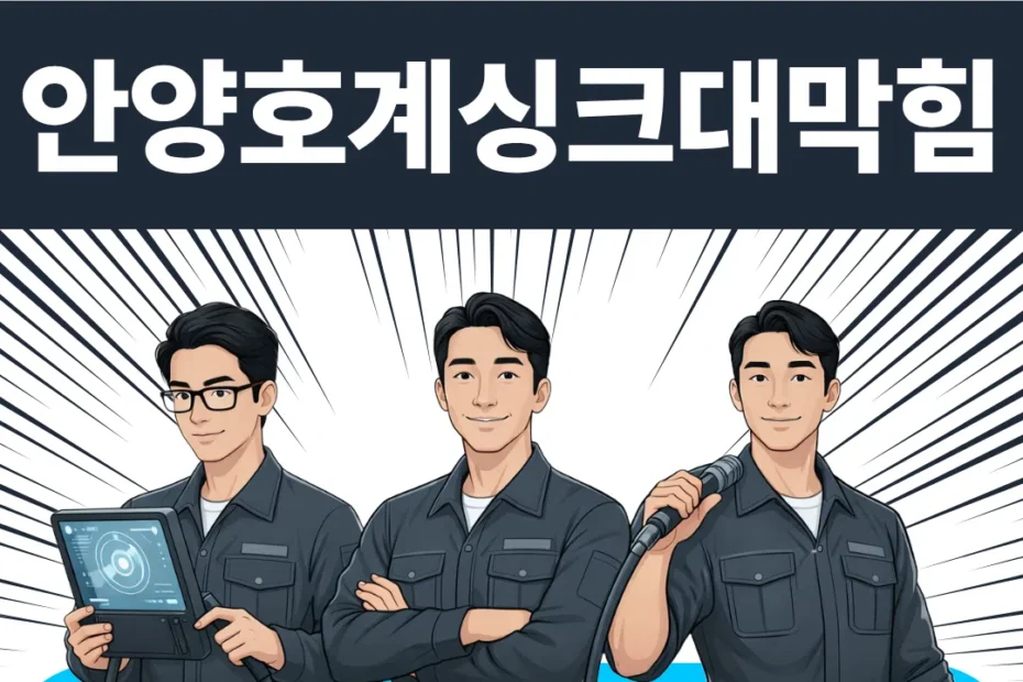 안양 호계 싱크대막힘