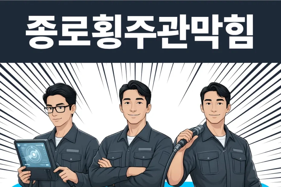종로 횡주관막힘