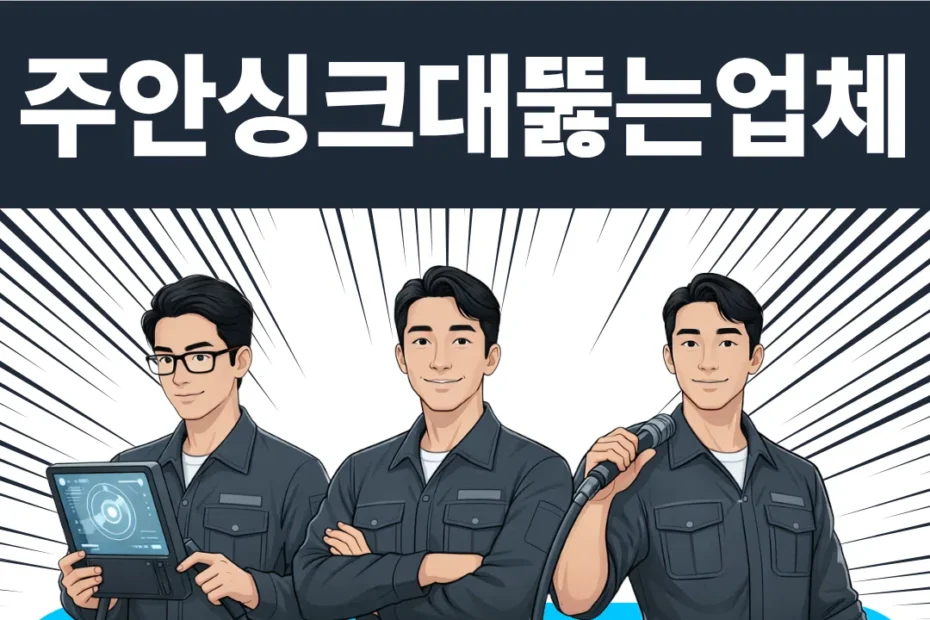 주안 싱크대 뚫는 업체
