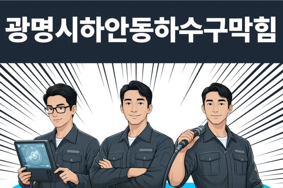광명시 하안동 하수구막힘