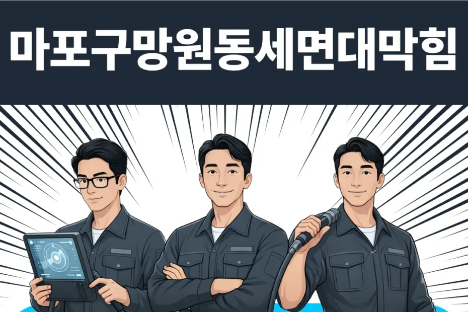 마포구 망원동 세면대막힘