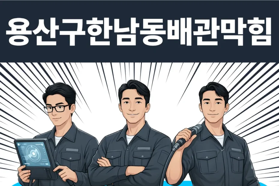 용산구 한남동 배관막힘