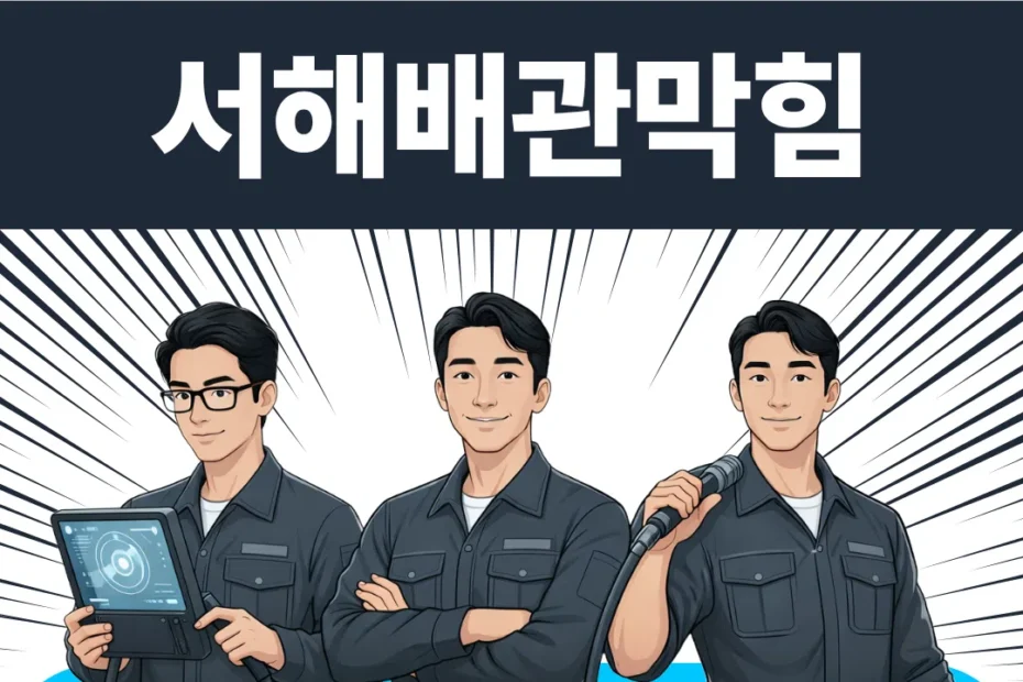 서해 배관막힘